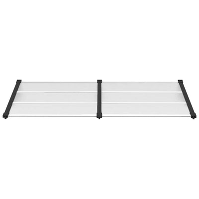 Musta ja läpinäkyvä ovikatos Sestilia 199x90cm (polykarbonaatti)