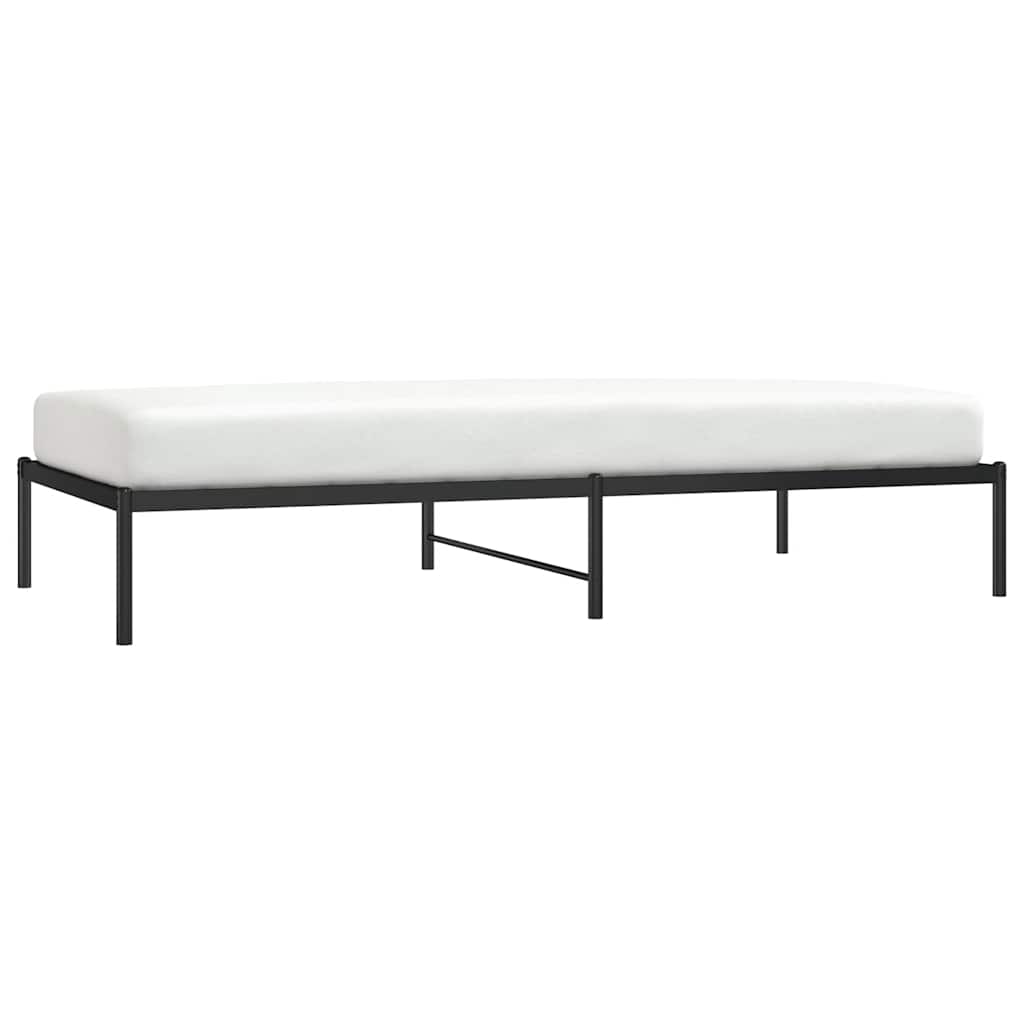 Musta sängynrunko Necsoiu 100x200cm (metalli)