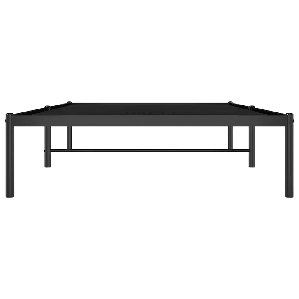 Musta sängynrunko Necsoiu 100x200cm (metalli)