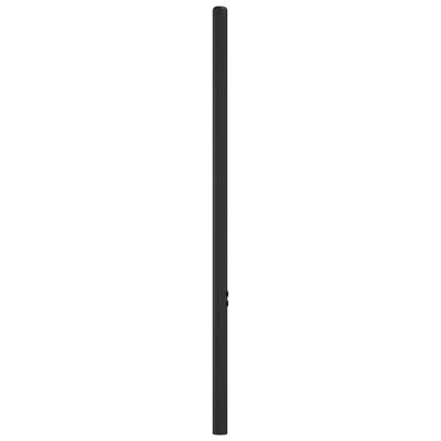 Metallinen sängynpääty musta 80 cm