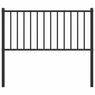 Musta metallinen sängynpääty Smil 100cm