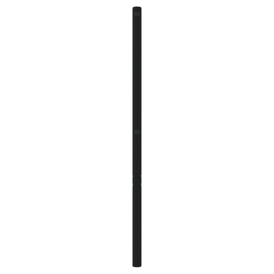 Metallinen sängynpääty musta 160 cm