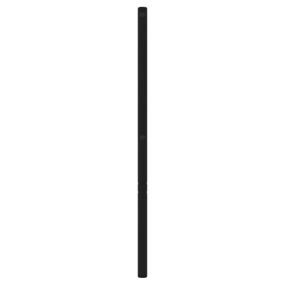 Metallinen sängynpääty musta 180 cm