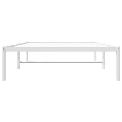 Valkoinen metallinen sängynrunko Necsoiu 100x190cm