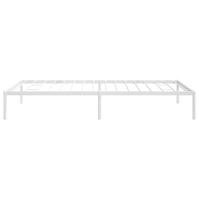Valkoinen metallinen sängynrunko Necsoiu 100x200cm