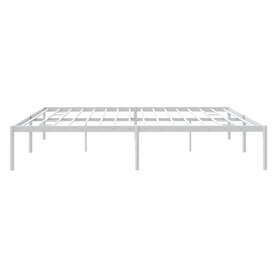 Valkoinen metallinen sängynrunko Necsoiu 180x200cm