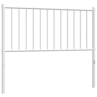 Valkoinen metallinen sängynpääty Smil 100cm