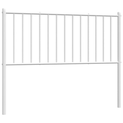 Metallinen sängynpääty valkoinen 107 cm