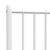 Valkoinen metallinen sängynpääty Smil 107cm