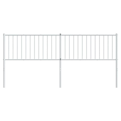 Metallinen sängynpääty valkoinen 193 cm