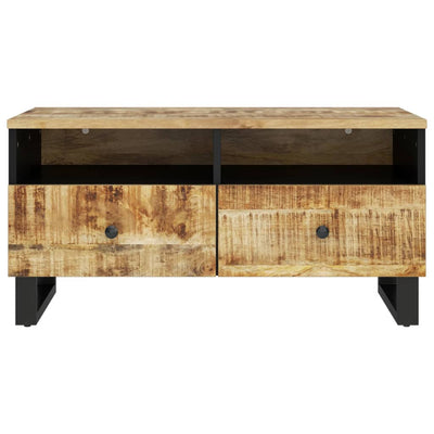 Sohvapöytä 80x54x40 cm täysi mangopuu ja tekninen puu