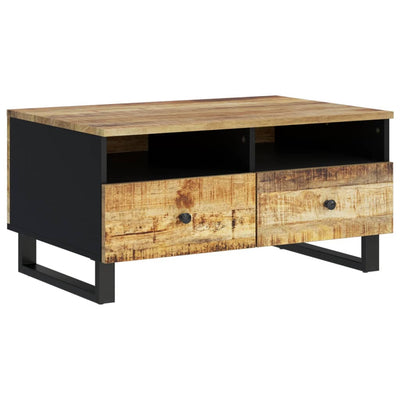 Sohvapöytä 80x54x40 cm täysi mangopuu ja tekninen puu