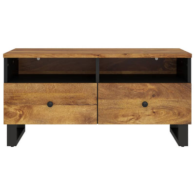 Sohvapöytä 80x54x40 cm täysi mangopuu ja tekninen puu