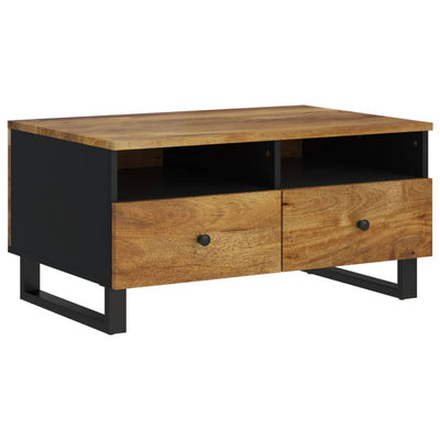 Sohvapöytä 80x54x40 cm täysi mangopuu ja tekninen puu