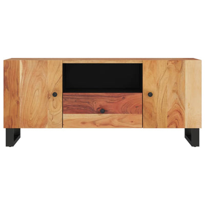 TV-taso 105x33,5x46 cm täysi akasiapuu ja tekninen puu