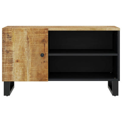 TV-taso 80x33x46 cm täysi mangopuu ja tekninen puu