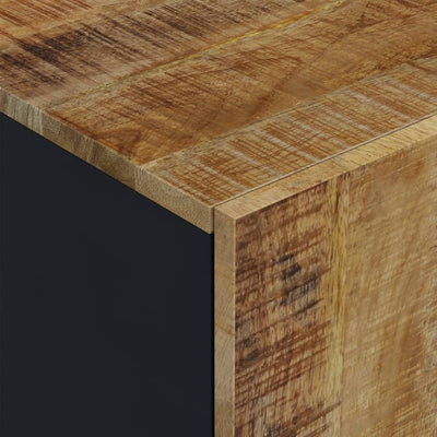 TV-taso 80x33x46 cm täysi mangopuu ja tekninen puu