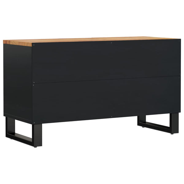 TV-taso 80x33x46 cm täysi akasiapuu ja tekninen puu