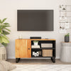 TV-taso 80x33x46 cm täysi akasiapuu ja tekninen puu