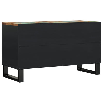 TV-taso 80x33x46 cm kierrätetty täyspuu ja tekninen puu