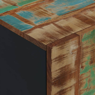TV-taso 80x33x46 cm kierrätetty täyspuu ja tekninen puu