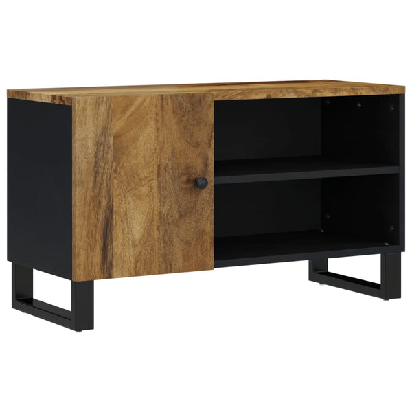 80x33x46 cm TV-taso, täysi mangopuu ja tekninen puu