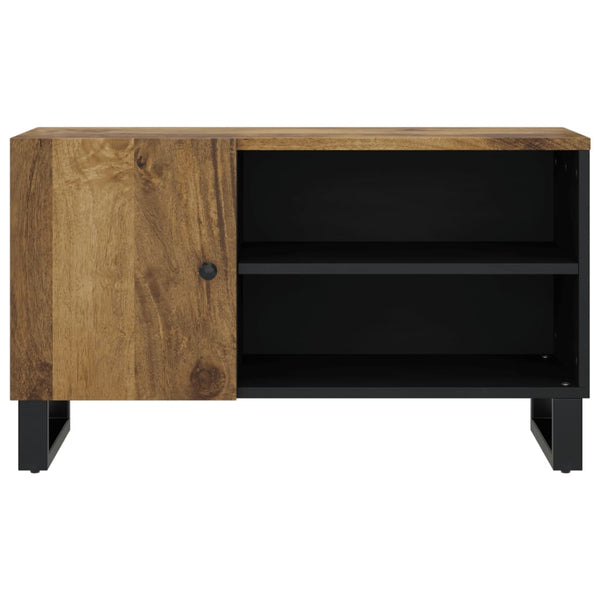 80x33x46 cm TV-taso, täysi mangopuu ja tekninen puu