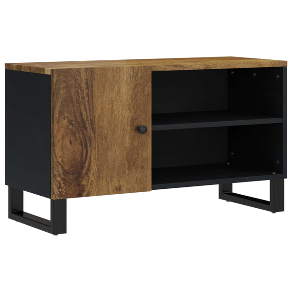 80x33x46 cm TV-taso, täysi mangopuu ja tekninen puu