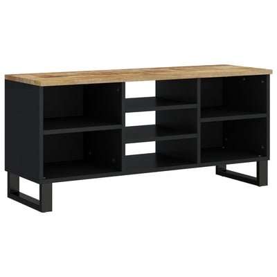 TV-taso 100x33x46 cm täysi mangopuu ja tekninen puu