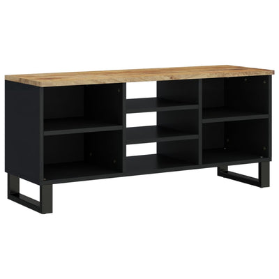 TV-taso 100x33x46 cm täysi mangopuu ja tekninen puu