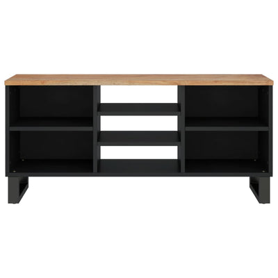 TV-taso 100x33x46 cm täysi akasiapuu ja tekninen puu