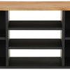 TV-taso 100x33x46 cm täysi akasiapuu ja tekninen puu
