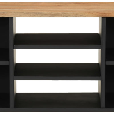 TV-taso 100x33x46 cm täysi akasiapuu ja tekninen puu
