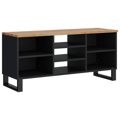 TV-taso 100x33x46 cm täysi akasiapuu ja tekninen puu