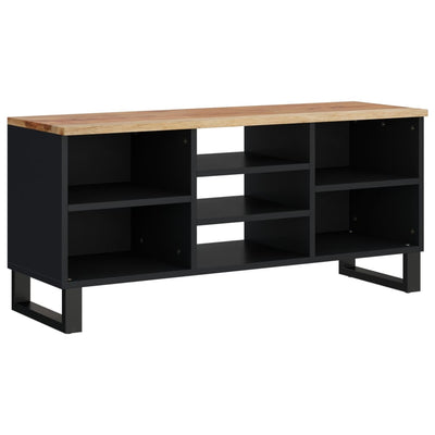 TV-taso 100x33x46 cm täysi akasiapuu ja tekninen puu