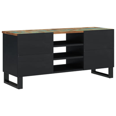 TV-taso 100x33x46 cm kierrätetty täyspuu ja tekninen puu