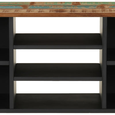 TV-taso 100x33x46 cm kierrätetty täyspuu ja tekninen puu