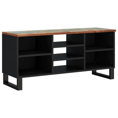 TV-taso 100x33x46 cm kierrätetty täyspuu ja tekninen puu