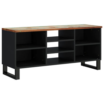 TV-taso 100x33x46 cm kierrätetty täyspuu ja tekninen puu