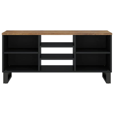 TV-taso 100x33x46 cm täysi mangopuu ja tekninen puu