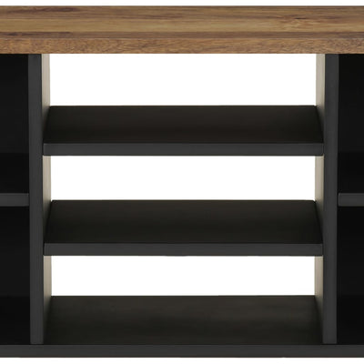 TV-taso 100x33x46 cm täysi mangopuu ja tekninen puu
