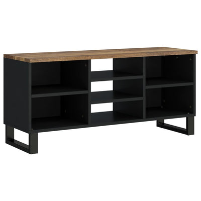 TV-taso 100x33x46 cm täysi mangopuu ja tekninen puu