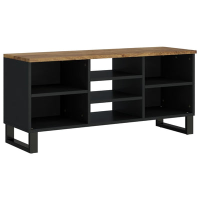 TV-taso 100x33x46 cm täysi mangopuu ja tekninen puu