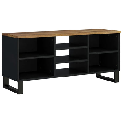 TV-taso 100x33x46 cm täysi mangopuu ja tekninen puu