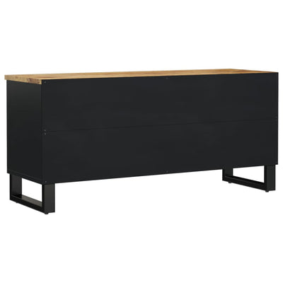TV-taso 100x33x46 cm täysi mangopuu ja tekninen puu