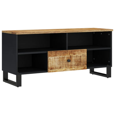 TV-taso 100x33x46 cm täysi mangopuu ja tekninen puu