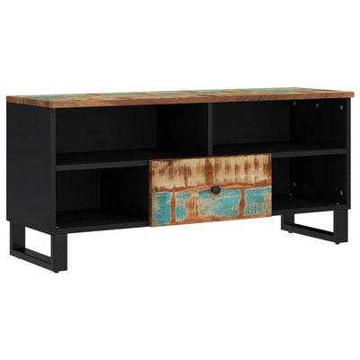 TV-taso 100x33x46 cm kierrätetty täyspuu ja tekninen puu