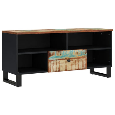 TV-taso 100x33x46 cm kierrätetty täyspuu ja tekninen puu