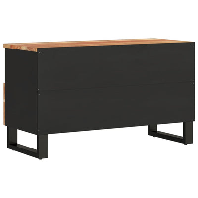 TV-taso 80x33x46 cm täysi akasiapuu ja tekninen puu