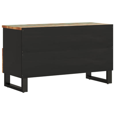 TV-taso 80x33x46 cm kierrätetty täyspuu ja tekninen puu